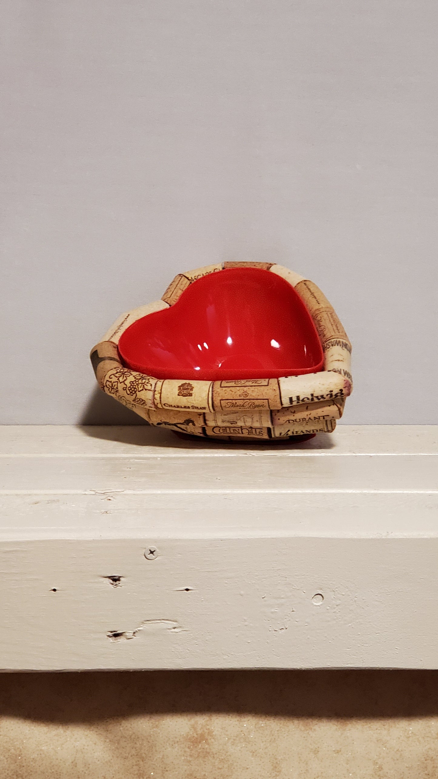 Heart bowl cork