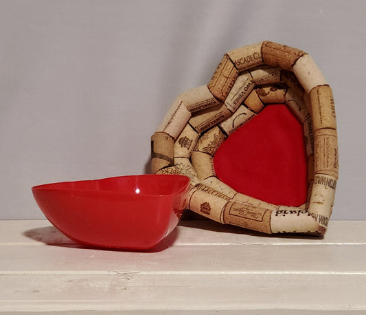 Heart bowl cork