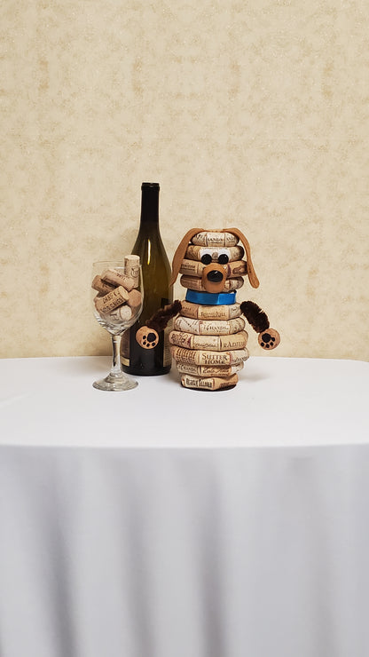 Cork Dog Figure