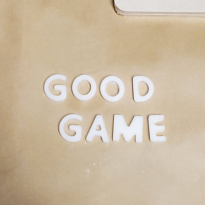 Resin letters GOOD GAME